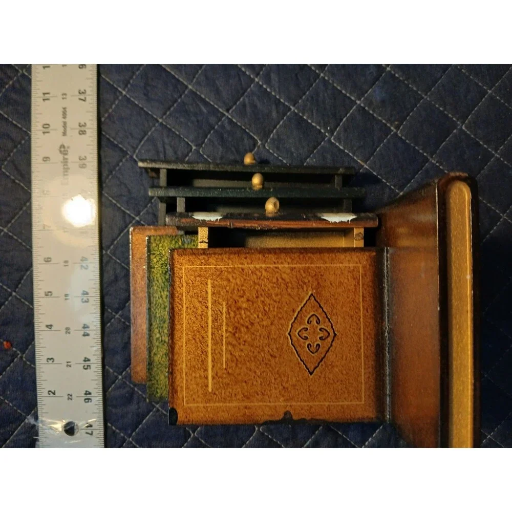 Wooden painted bookend